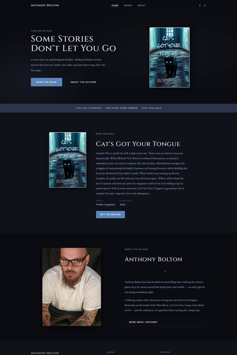Anthony Bolton website screenshot