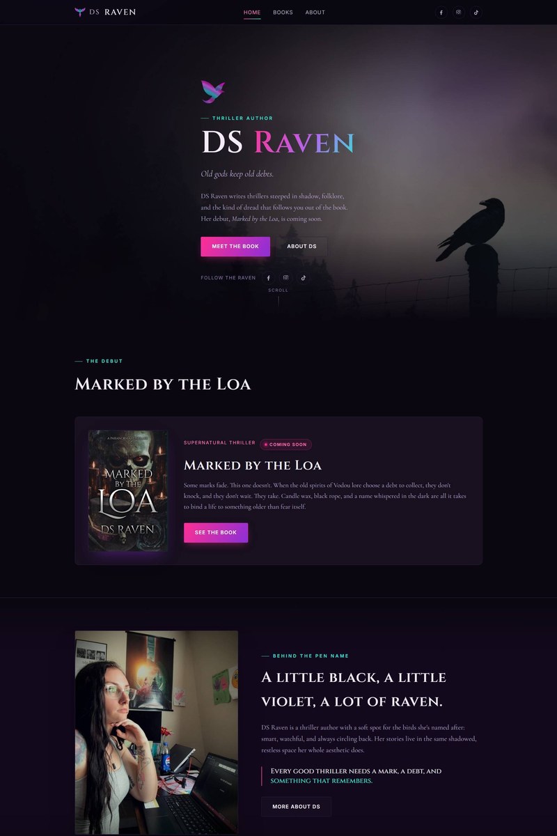DS Raven website screenshot