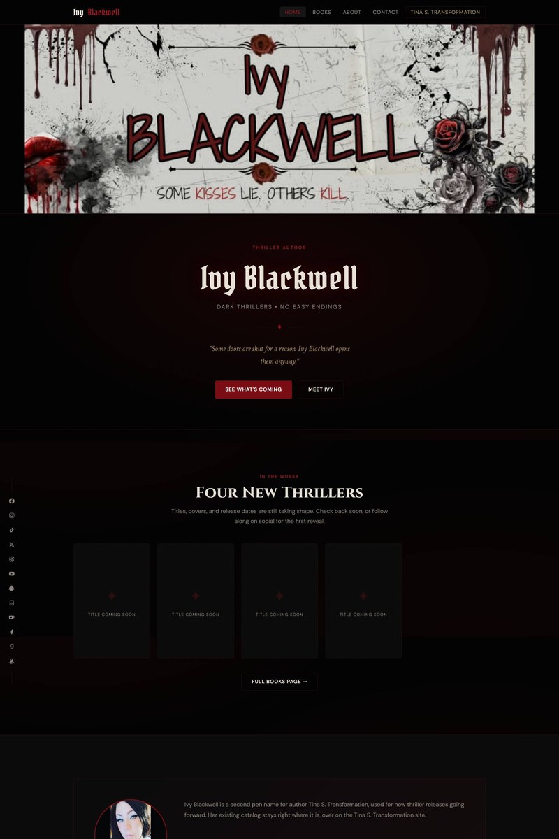 Ivy Blackwell website screenshot