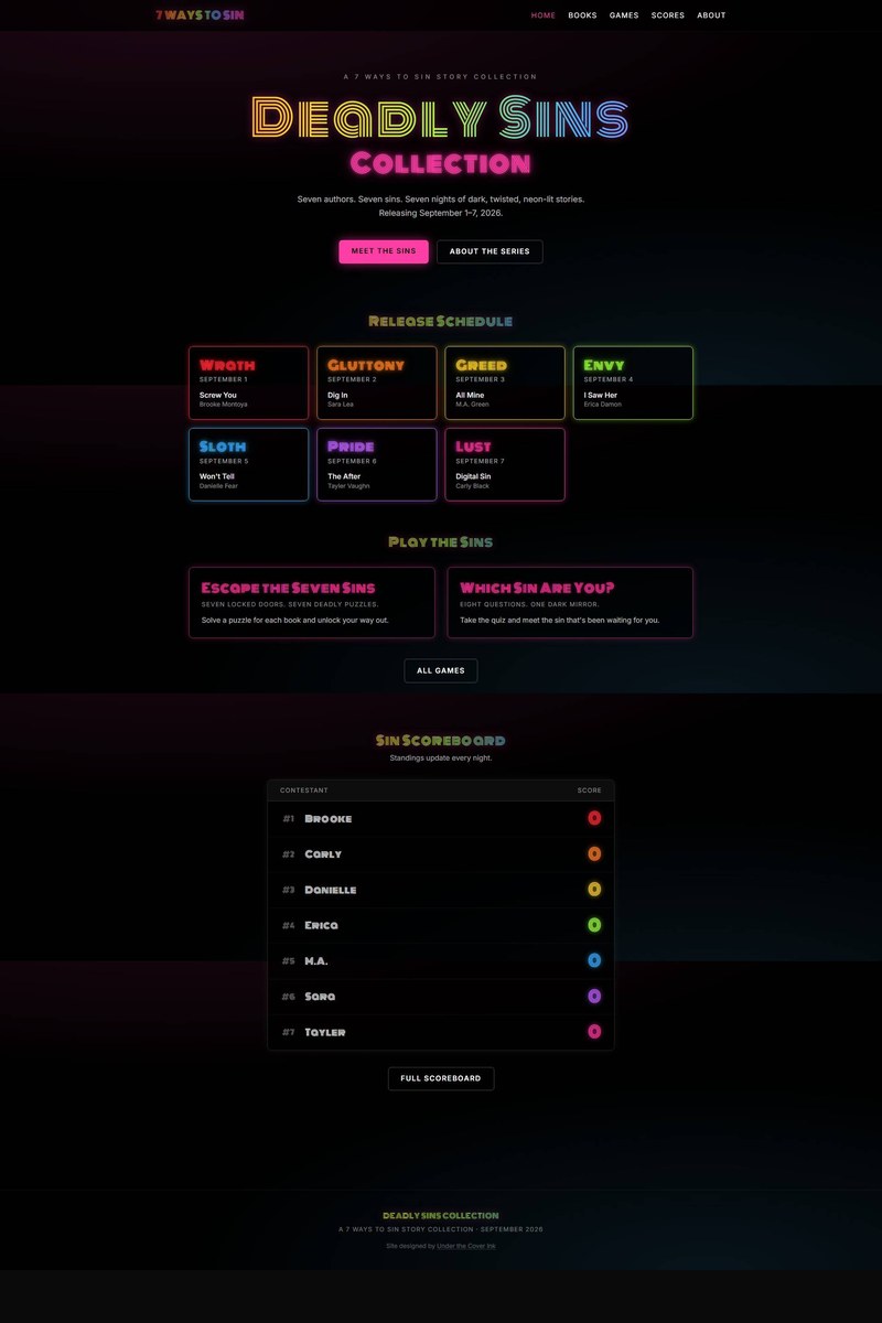 7 Ways to Sin website screenshot